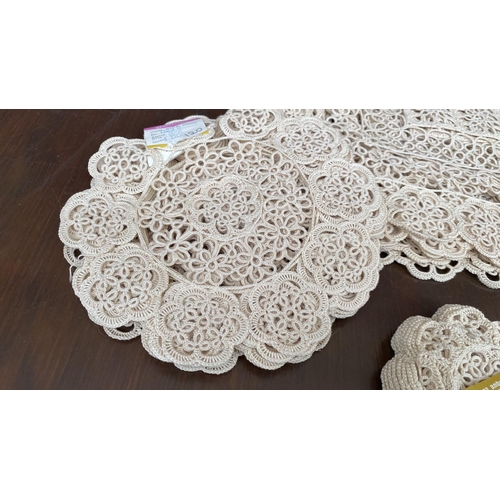 188 - Large Qty of Ecru Lace Placemats, Coasters, Table Protectors  and Other (Unused) - Taken Back on 27/... 