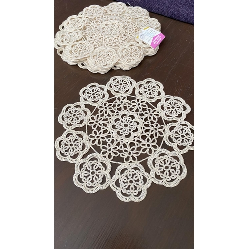 188 - Large Qty of Ecru Lace Placemats, Coasters, Table Protectors  and Other (Unused) - Taken Back on 27/... 