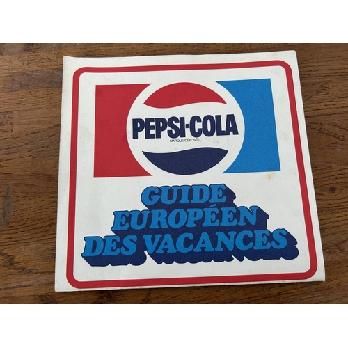 492 - Vintage 1974 Pepsi-Cola Travel Map of Europe