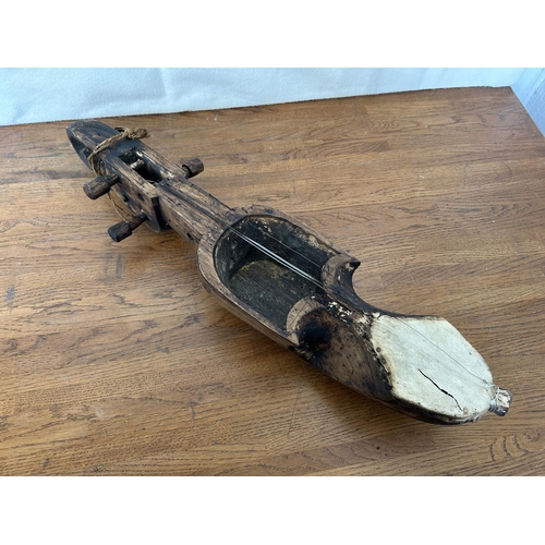 506 - Antique Wooden Music Instrument