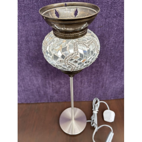 469 - Moroccan Hand Made Side Lamp (46cm H. - In Working Order)