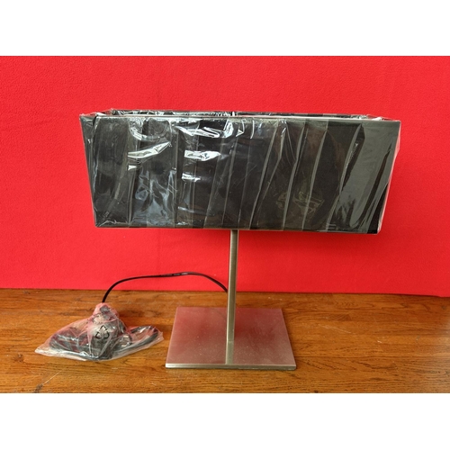 587 - White Metal Table Lamp (Unused)