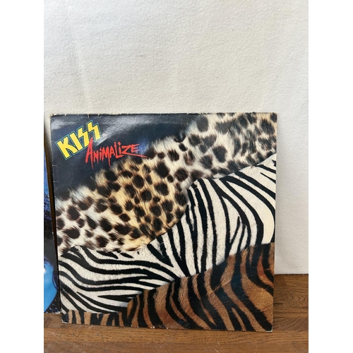 46 - x2 'Kiss' Vintage Vinyl Records 33rpm 'Creatures of The Night' and 'Animalize'