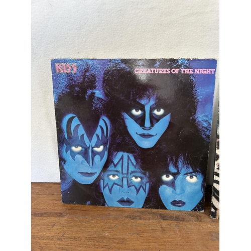 46 - x2 'Kiss' Vintage Vinyl Records 33rpm 'Creatures of The Night' and 'Animalize'