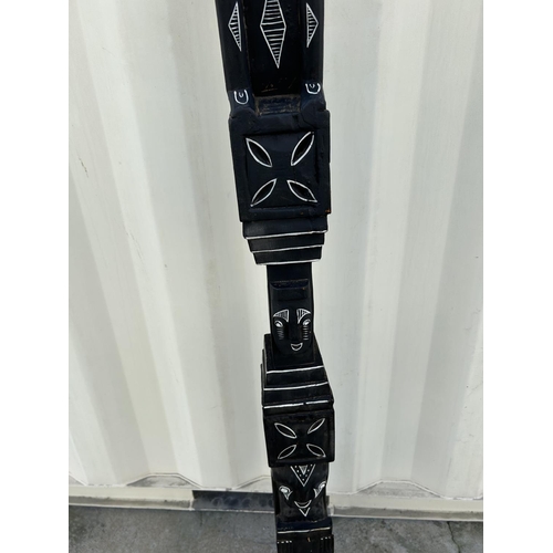 44 - Large Vintage Handcrafted Wooden African Statue (150cm H.)