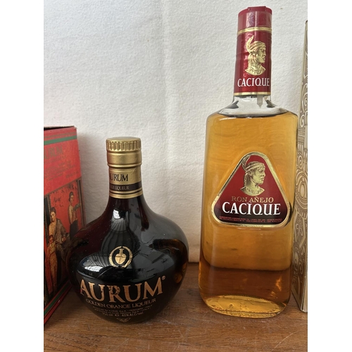 48 - Aurum Orange Liqueur 750ml & Ron Anejo Cacique Venezuela Rum