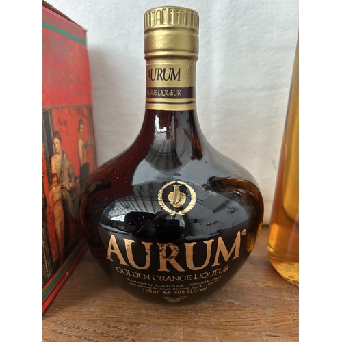 48 - Aurum Orange Liqueur 750ml & Ron Anejo Cacique Venezuela Rum