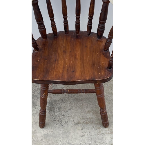 19 - Wooden Antique Victorian Windsor Style Chair