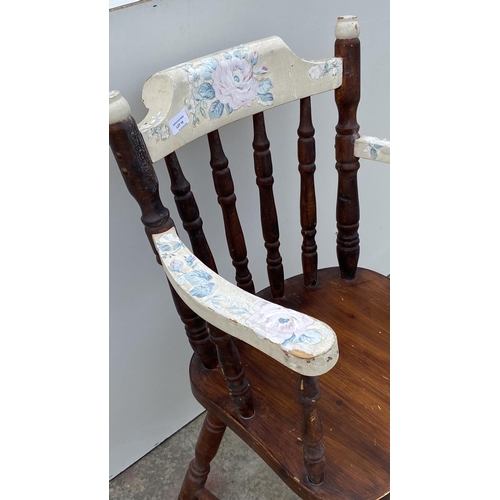 19 - Wooden Antique Victorian Windsor Style Chair