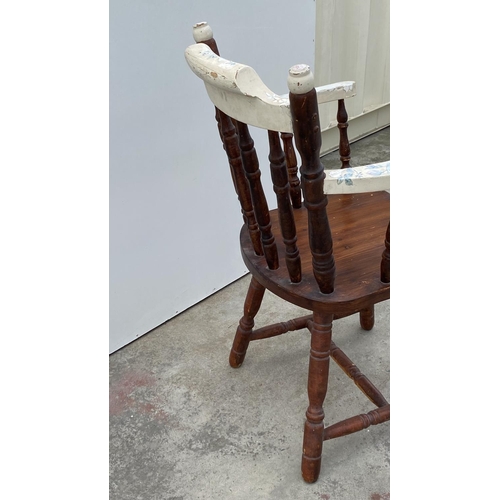 19 - Wooden Antique Victorian Windsor Style Chair