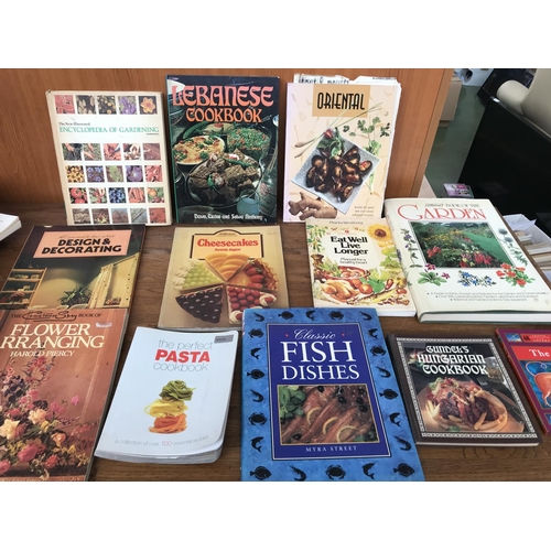 709 - Collection of 12 Cooking & Gardening/Decorating Books