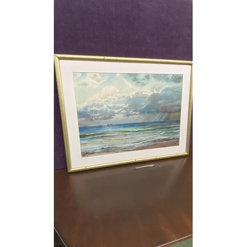 330 - Watercolor Seascape Painting Signed 'B. Berry' (86 x 66cm)