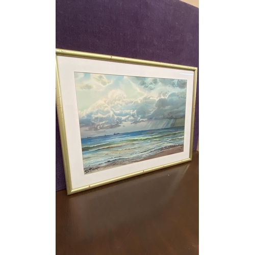 330 - Watercolor Seascape Painting Signed 'B. Berry' (86 x 66cm)