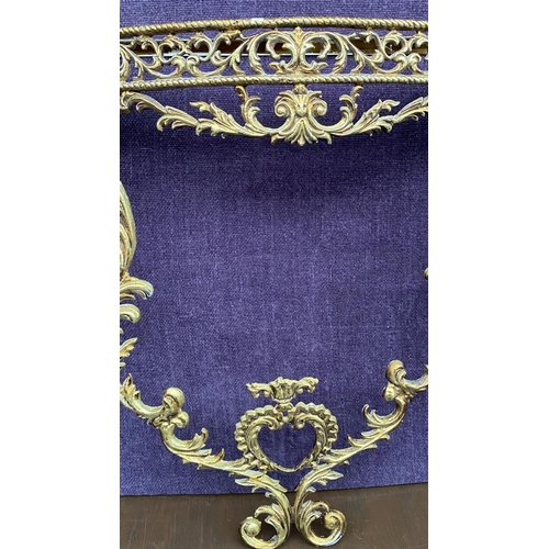 70 - Italian Rococo Style Demilune Wall Metal Console Frame Painted Gold (Missing Top - 70cm W x 67cm H.)