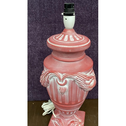 69 - Large Ceramic Neoclassical Style Table Lamp (46cm H.)