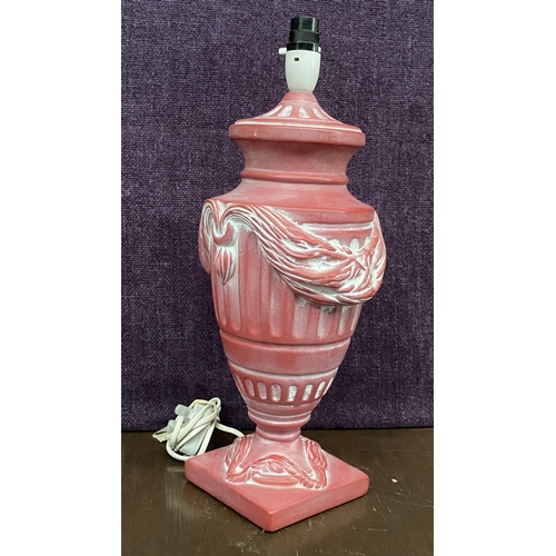 69 - Large Ceramic Neoclassical Style Table Lamp (46cm H.)