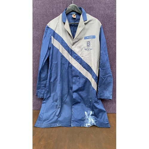 166 - Rolle-Royce Bentley Vintage 1990's Crewe Factory Foreman Specialists Work Coat Size S (A/F - Right E... 