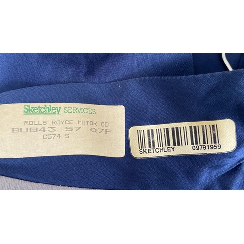 166 - Rolle-Royce Bentley Vintage 1990's Crewe Factory Foreman Specialists Work Coat Size S (A/F - Right E... 