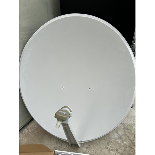 252 - Satellite Dish with Box of Cables