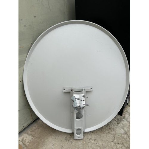 252 - Satellite Dish with Box of Cables