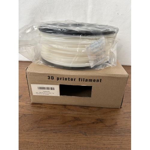 316 - ABS 3.0mm White 3D Printer Filament (Unused)