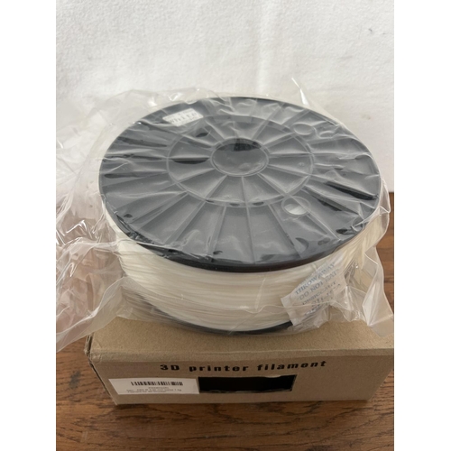 316 - ABS 3.0mm White 3D Printer Filament (Unused)