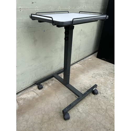 61 - Metal Wheeled Presentation/Projection Trolley Table