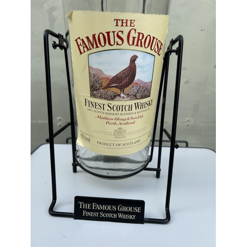 62 - Famous Grouse 4.5L Empty Bottle on Swivel Stand