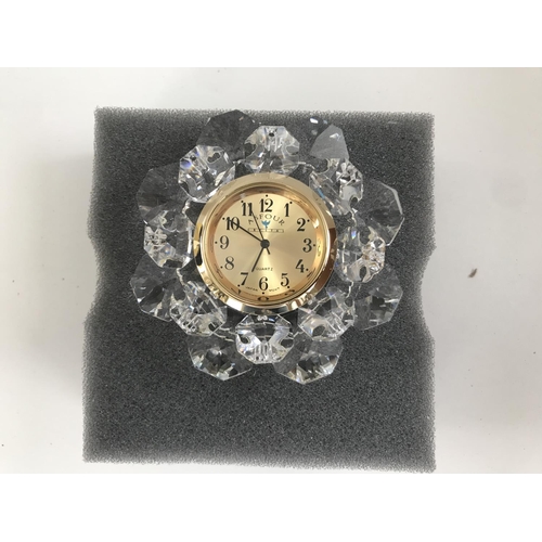 45 - ASFOUR Diamond Crystal PbO 30% Desk Top Clock