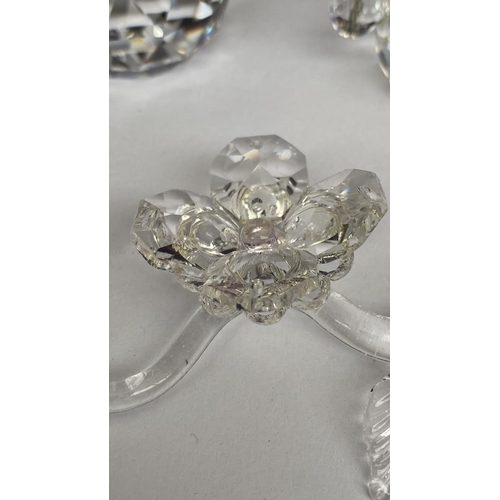 46 - x3 Asfour Diamond Crystal PbO 30% Ornaments