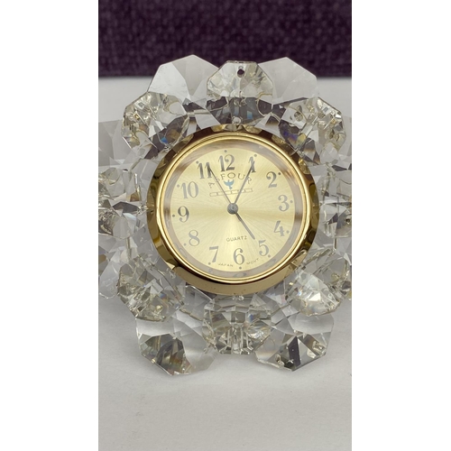 82 - ASFOUR Diamond Crystal PbO 30% Desk Top Clock