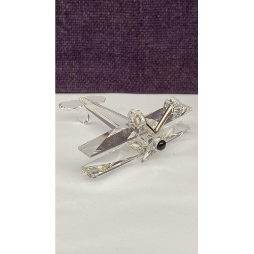 83 - ASFOUR Diamond Crystal PbO 30% Airplane Ornament (476)