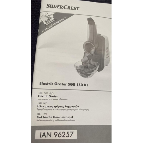 35 - Silver Crest Electric Grater (Unused)