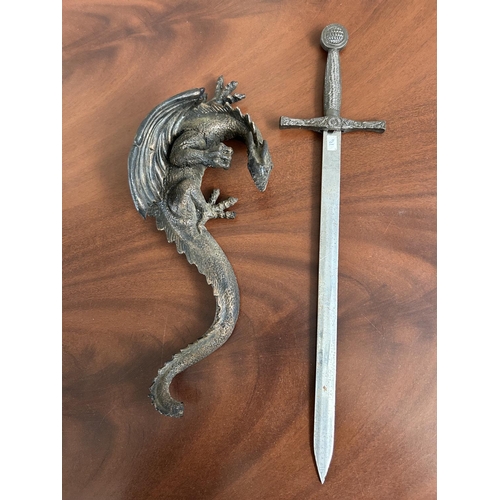 170 - Decorative Wall Mounted Dragon Sword