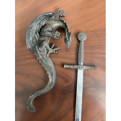 170 - Decorative Wall Mounted Dragon Sword