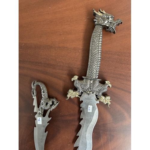 171 - Big Stainless Steel Dagger/Sword and Another Small