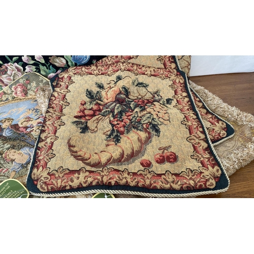 2 - x9 French Country Style Home Decor Tapestry Pillow Covers (Unused)