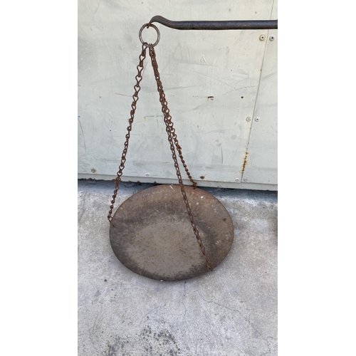 41 - Old Iron Mercantile Hand Balance Chain Scale