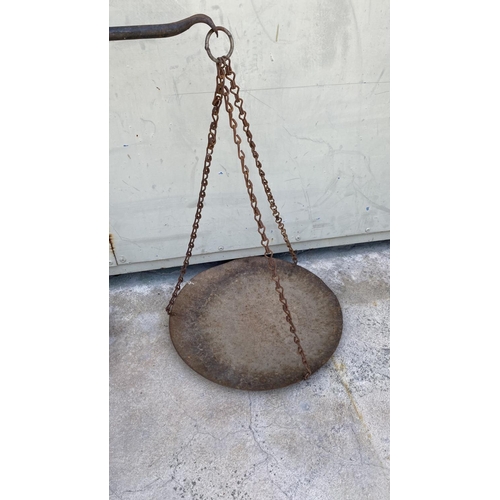 41 - Old Iron Mercantile Hand Balance Chain Scale