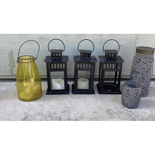 281 - Assorted 'Ikea' Lanterns Incl. LED Solar Powered Lamps