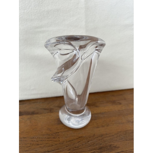 103 - Designer Heavy Glass Vase