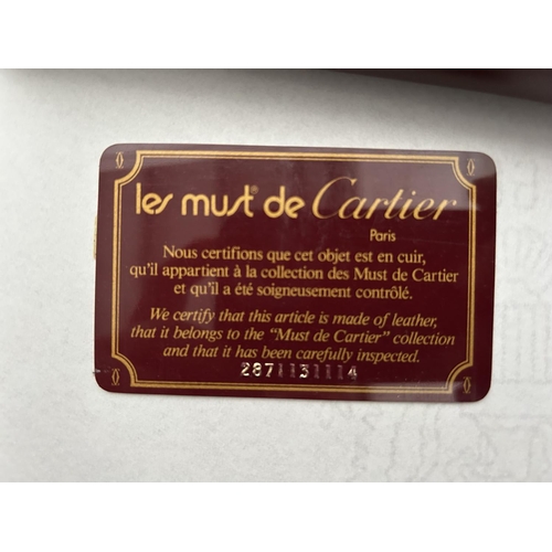 180 - Vintage 1990's Cartier Paris Play Cards Set in Leather Case