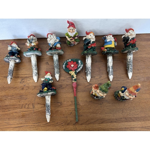 195 - Assorted Celebrating Garden Gnomes