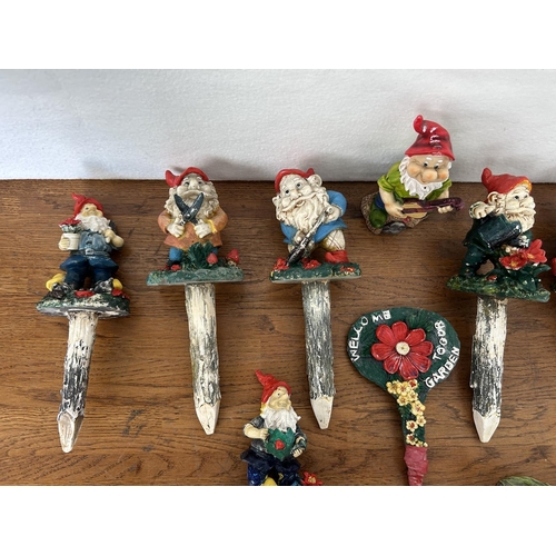 195 - Assorted Celebrating Garden Gnomes