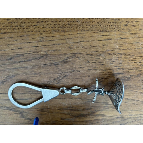 224 - Middle Eastern Dancing Dervish  Silver Key Ring - Taken Back on 24/1/2025