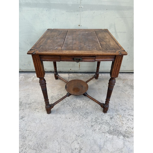 24 - Antique French Louis XVI Style Square Side Table