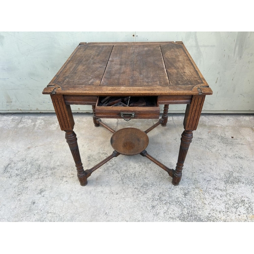 24 - Antique French Louis XVI Style Square Side Table