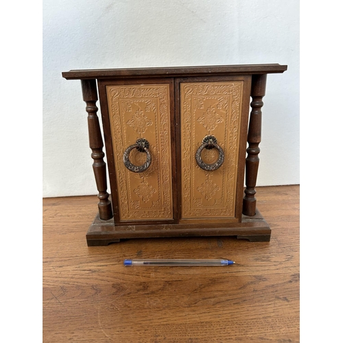 8 - Vintage Japanese Table Top Mini Bar with Sliding Doors