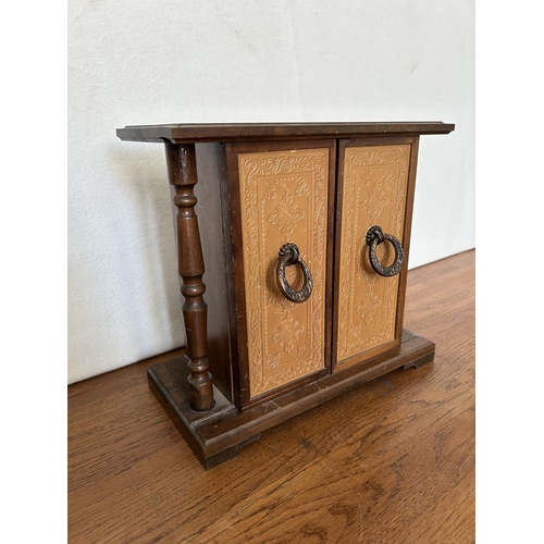 8 - Vintage Japanese Table Top Mini Bar with Sliding Doors