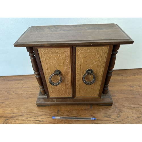 8 - Vintage Japanese Table Top Mini Bar with Sliding Doors